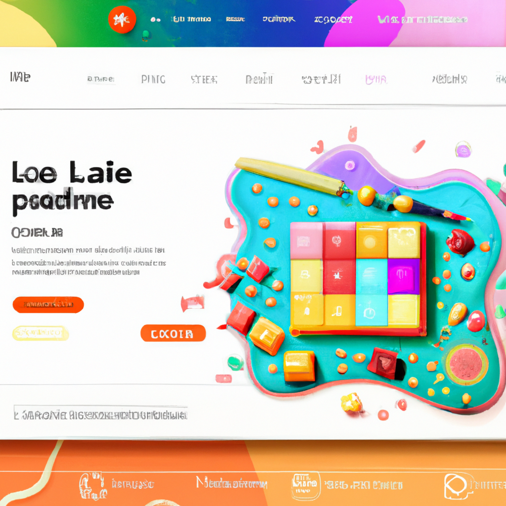 Level editor snapshot — colorful tiles, modifiers panel
